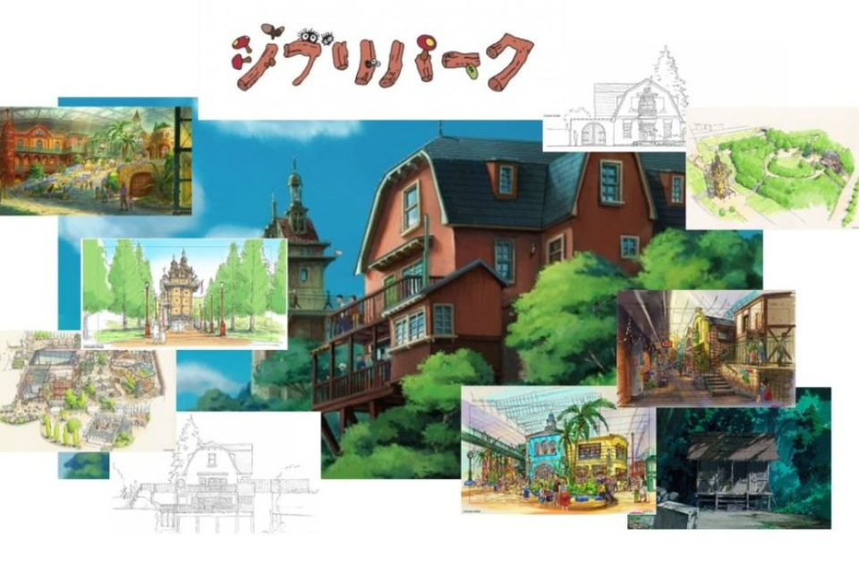 alt="Ghibli Park map illustration(ジブリパークのイラストマップ)"