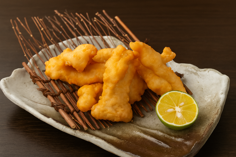 Tempura-style fried chicken (Toriten from Oita)