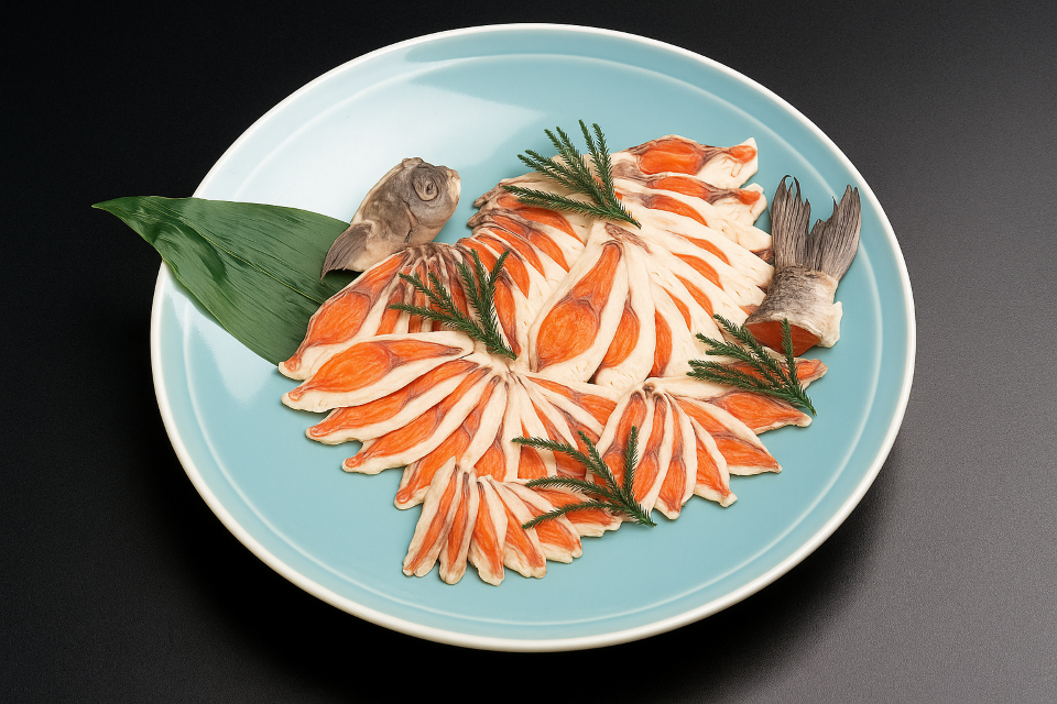 Fermented crucian carp sushi (Funazushi from Shiga)