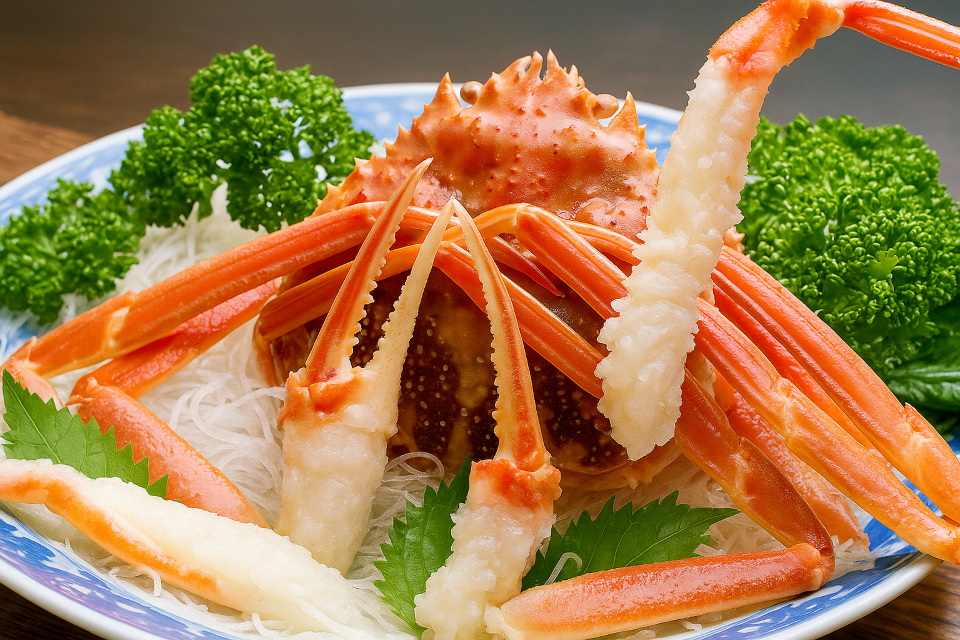 Boiled or grilled snow crab (Matsuba-gani from Tottori)