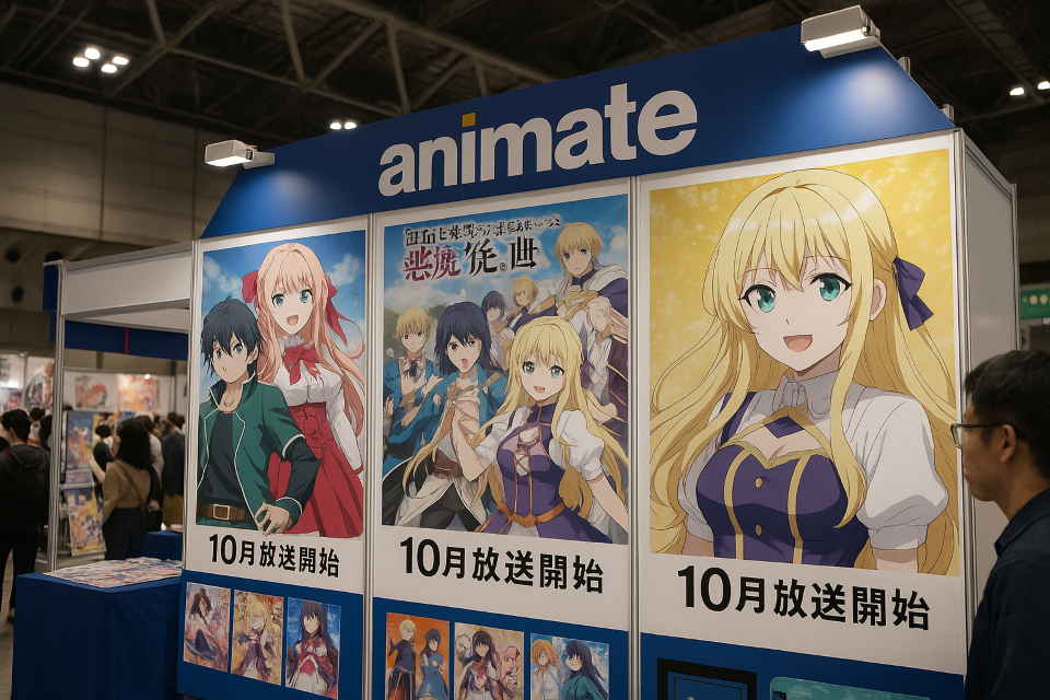 Anime pop-up exhibition at Animate Akihabara