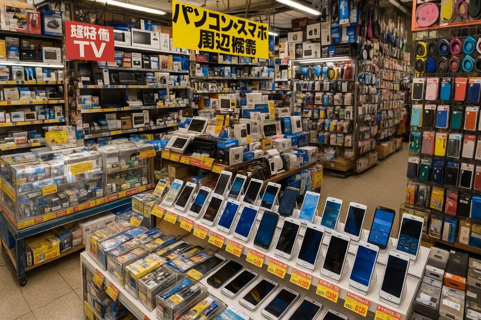Electronics store in Akihabara selling gadgets and tools