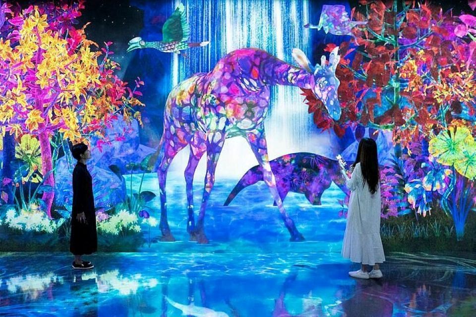 teamLab Forest digital art in Canal City Hakata, Fukuoka